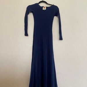 FARM RIO Boat Neck Midi Dress Blue
Size Extra Small